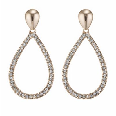Designer rose gold teardrop earring